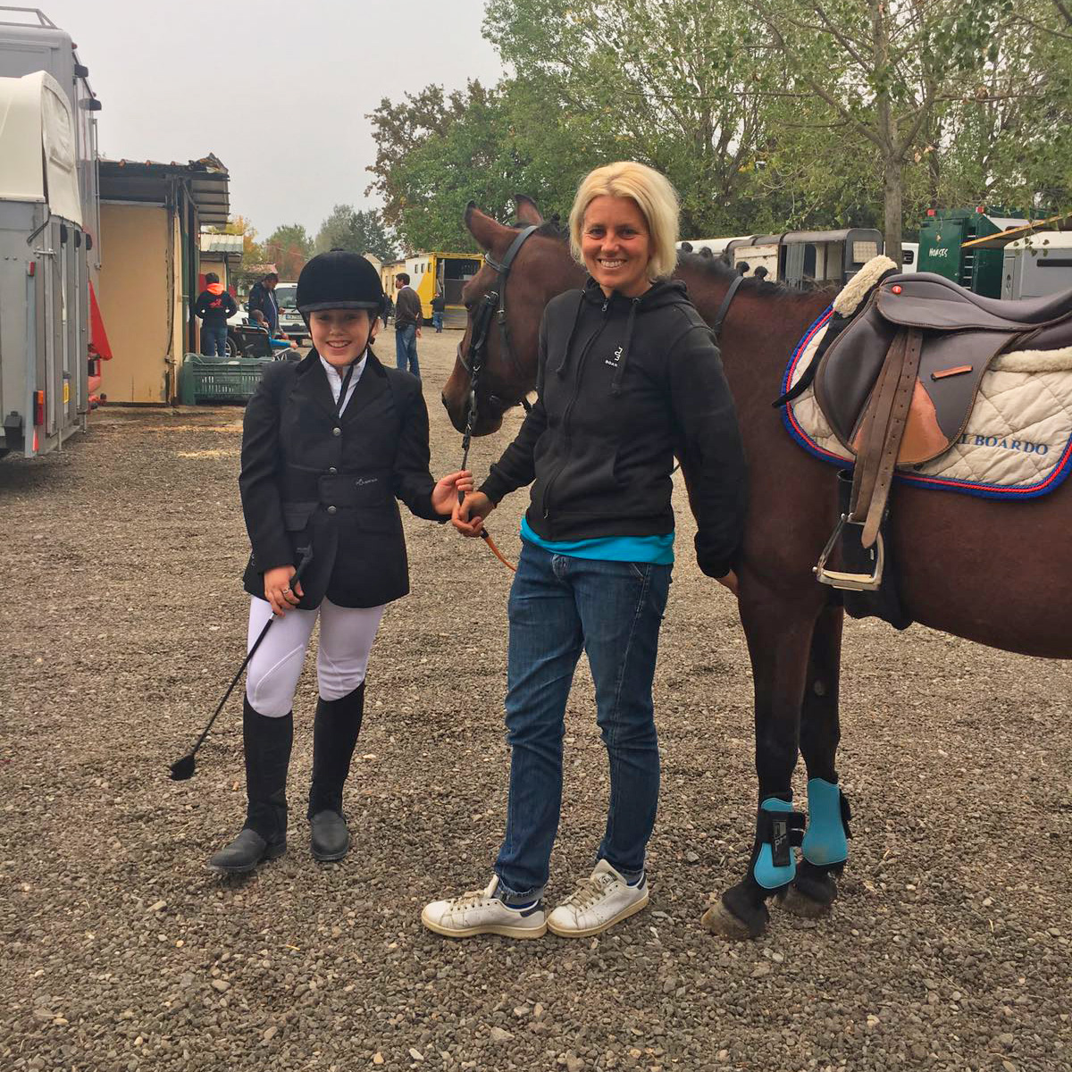 Annina e Cloe al debutto con l'istruttore federale Claudia Esposito