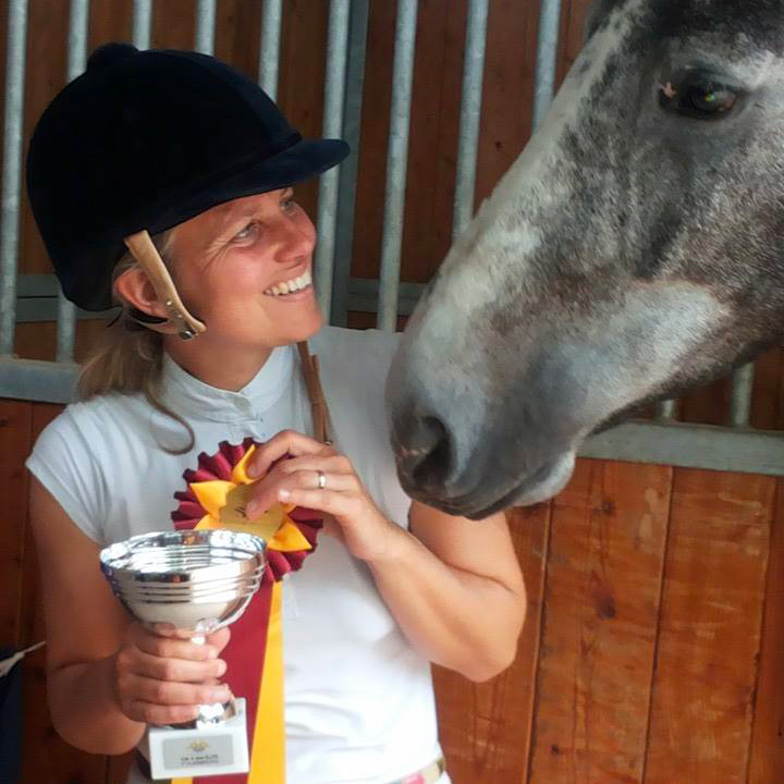 Claudia con Conte a 6 anni
